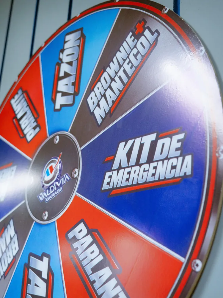 La ruleta del aniversario en el taller